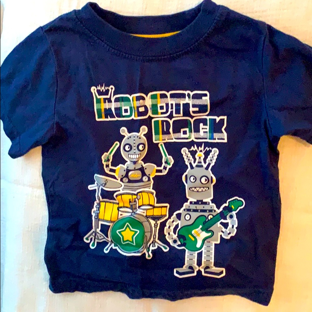 Robots rock 12M tee